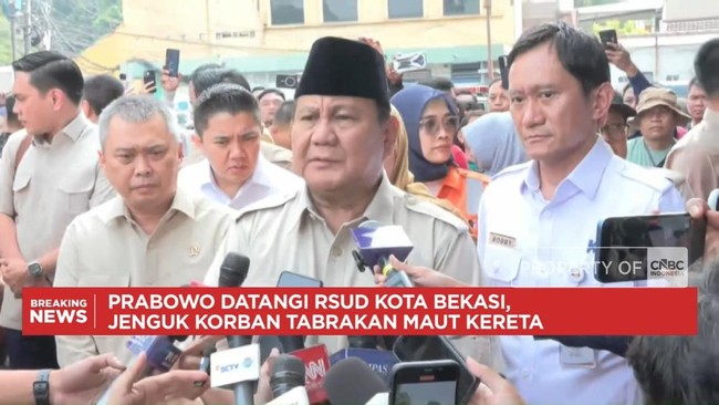 Video: Prabowo Jenguk Korban Tabrakan Maut Kereta