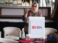 Deputy for Food and Agriculture Business Coordination, Coordinating Ministry for Food Affairs of the Republic of Indonesia Widiastuti, menyampaikan keynote speech dalam acara Coffee Morning dengan tema "Securing Indonesia Food Sovereignty through Val