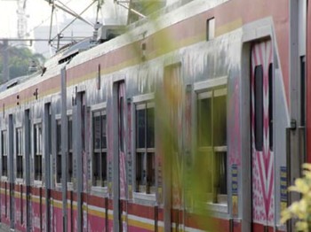 Gerbong pink khusus wanita. (Dok. Detikcom)