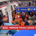 Menhub Tinjau Lokasi Tabrakan KA di Bekasi