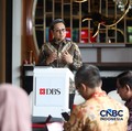 President Director of Bank DBS Indonesia Lim Chu Chong, menyampaikan keynote speech dalam acara Coffee Morning dengan tema "Securing Indonesia Food Sovereignty through Value Chain and Financing Amid Global Disruption" di Parle Senayan, Jakarta, Selas