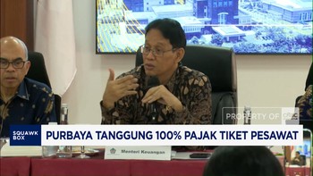 Purbaya Tanggung 100% Pajak Tiket Pesawat