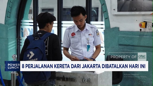 Video: 8 Perjalanan Kereta Dari Jakarta Dibatalkan Hari Ini