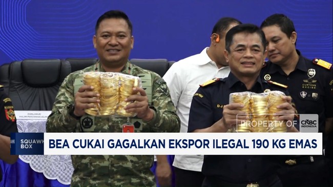 Video: Bea Cukai Gagalkan Ekspor Ilegal 190 Kg Emas