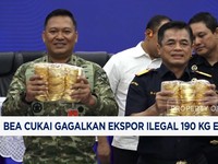 Bea Cukai Gagalkan Ekspor Ilegal 190 Kg Emas