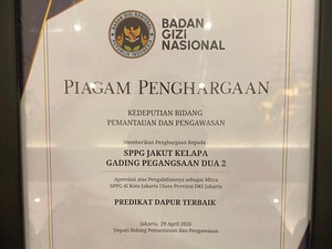 SPPG Polres Jakut Polda Metro Raih Predikat Dapur Terbaik dari BGN