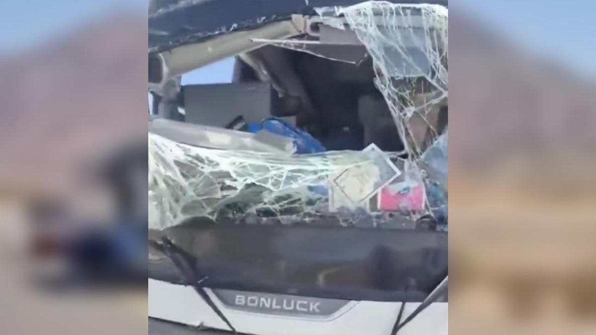 Penampakan Bus Jemaah Haji RI Usai Kecelakaan di Jabal Magnet