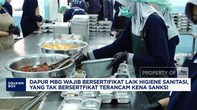 Video: Dapur MBG Wajib Sertifikat Higiene, Langgar Kena Sanksi
