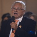 Dewan Pengawas Asosiasi Penambang Nikel Indonesia, Djoko Widajatno menyampaikan pemaparan dalam acara EV Transition in Mining Industry Outlook 2026 di Jakarta, Rabu (29/4/2026). (CNBC Indonesia/Tri Susilo)