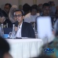 Direktur industri permesinan dan alat mesin pertanian/IMPM Kemenperin Solehan dalam acara EV Transition in Mining Industry Outlook 2026 di Jakarta, Rabu (29/4/2026). (CNBC Indonesia/Tri Susilo)