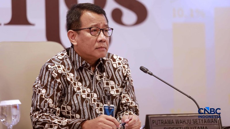 Direktur Utama BNI Putrama Wahju Setyawan menyampaikan paparan kinerja Kuartal I 2026 di Gedung Grha BNI, Jakarta, Rabu (29/04/2026).