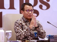 Ketua HIMBARA Putrama Wahju Setyawan  (CNBC Indonesia/Muhammad Sabki)