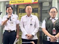 Direktur Utama KAI, Bobby Rasyidin saat konferensi pers update kecelakaan kereta api di Bekasi Timur, Rabu (29/4/2026). (Dok. KAI)