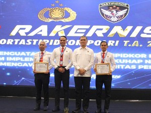 Ditreskrimsus Polda Sulsel Borong 2 Penghargaan Nasional Tipikor Mabes Polri