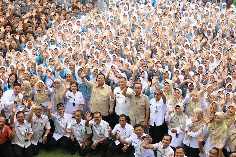 Presiden Prabowo Subianto mengunjungi SMA Negeri 1 Cilacap, Rabu (29/4/2026). (Dok. Tim Media Presiden)