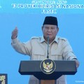Presiden Prabowo Subianto menyampaikan sambutan dalam Groundbreaking 13 Proyek Hilirisasi Nasional Tahap II, Cilacap, Rabu (29/4/2026). (Tangkapan Layar Youtube/Sekretariat Presiden)