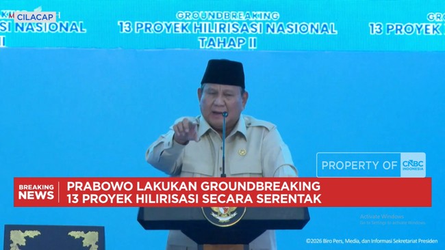 Video: Tok! Prabowo Resmikan Pembangunan 13 Proyek Hilirisasi Rp116 T