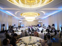 Suasana acara EV Transition in Mining Industry Outlook 2026 di Jakarta, Rabu (29/4/2026). (CNBC Indonesia/Tri Susilo)