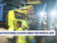 Truk Tidak Patuhi Sirine, KA Dhoho Tabrak Truk Mogok di Jatim