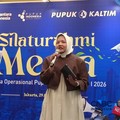 VP Pengembangan Bisnis PT Pupuk Kaltim, Astri Agustina dalam acara Silaturahmi Media di Jakarta, Rabu (29/4/2026). (CNBC Indonesia/Martyasari Rizky)