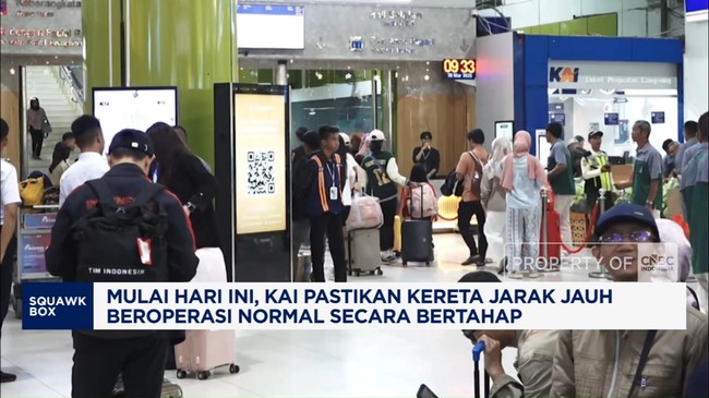 Video: Hari Ini, KAI Pastikan Kereta Jarak Jauh Beroperasi Normal