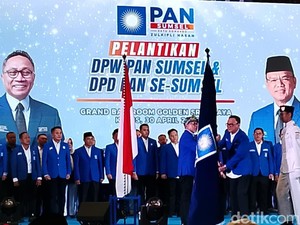 Zulkifli Hasan Lantik Pengurus DPW dan DPP PAN Sumsel, Ini Daftarnya