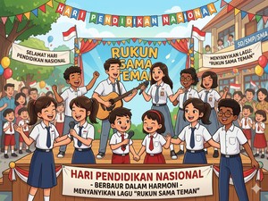 Lirik Lagu Rukun Sama Teman Kemendikdasmen, Dinyanyikan Saat Hardiknas 2026!
