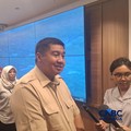 Menteri PKP Maruarar Sirait (Ara) saat ditemui wartawan di kantornya, Kamis (30/4/2026). (CNBC Indonesia/Chandra Dwi Pranata)