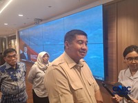 Menteri PKP Maruarar Sirait (Ara) saat ditemui wartawan di kantornya, Kamis (30/4/2026). (CNBC Indonesia/Chandra Dwi Pranata)