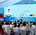 Presiden Prabowo Subianto dalam acara groundbreaking proyek hilirisasi nasional tahap II di Refinery Unit IV Cilacap, Jawa Tengah, pada Rabu, 29 April 2026 (Dok Istimewa).