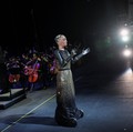 Robot humanoid Sophia tampil selama latihan bersama Orkestra Simfoni Universitas Baptis Hong Kong (HKBU) menjelang Konser Gala Tahunan 2026, di Hong Kong, Tiongkok, 29 April 2026. (REUTERS/Tyrone Siu)