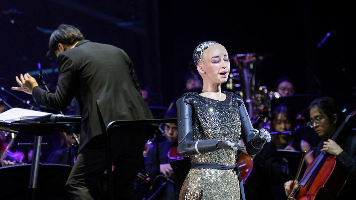 Penampilan Memukau Robot Sophia Nyanyi Lagu Klasik