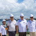 Menteri Koordinator Bidang Perekonomian sekaligus Ketua Dewan Nasional KEK, Airlangga Hartarto, bersama Menteri Investasi/Kepala BKPM sekaligus CEO BPI Danantara Rosan Roeslani, serta COO BPI Danantara Dony Oskaria meninjau Kawasan Ekonomi Khusus (KE