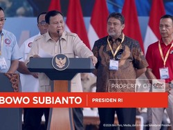 Presiden Prabowo Subianto menghadiri puncak peringatan Hari Buruh Internasional di Monas, Jakarta Pusat, Jumat (1/5/2026).