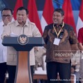 Presiden Prabowo Subianto menghadiri puncak peringatan Hari Buruh Internasional di Monas, Jakarta Pusat, Jumat (1/5/2026).