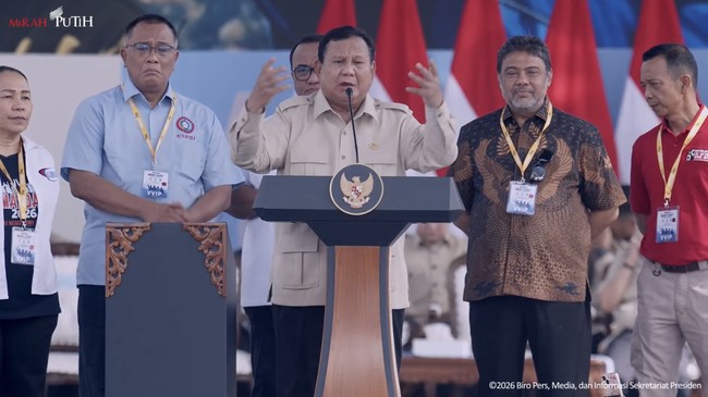Prabowo Blak-blakan Jawab Permintaan Buruh Soal Daycare hingga Rumah