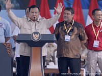 Foto: Presiden Prabowo Subianto menyampaikan sambutan dalam puncak peringatan Hari Buruh Internasional di Monumen Nasional (Monas), Jakarta, Jumat (1/5/2026). (Tangkapan Layar Youtube/Sekretariat Presiden)