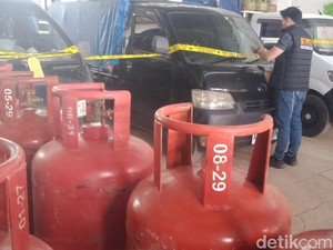 Bareskrim Tahan 2 Orang dari Gudang Pengoplos LPG di Wonosari Klaten