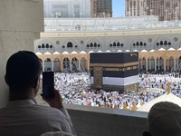 Masjidil Haram, Jumat, 1 Mei 2026 mulai dipadati jemaah haji dari berbagai penjuru dunia.