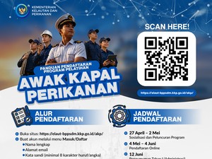 KKP Buka Rekrutmen Awak Kapal Perikanan, Lulusan SD Bisa Daftar