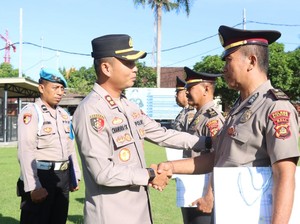 Lepas 3 Personel Purna Tugas, Kapolres Gianyar: Bukan Akhir Pengabdian