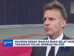 Macron Desak Iran-As Buka Selat Hormuz