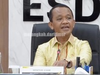 Menteri ESDM, Bahlil Lahadalia memimpin Rapat Satuan Tugas Percepatan Hilirisasi dan Ketahanan Energi Nasional, membahas progres pelaksanaan 18 Proyek Hilirisasi Tahap I serta pengembangan PLTS 100 GW. (Instagram/melangkahdaritimur.id)