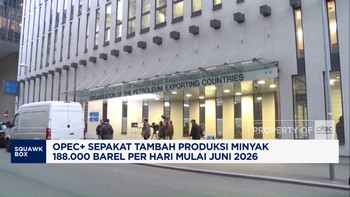 OPEC+ Tambah Produksi Minyak 188.000 Barel per Hari Mulai Juni 2026