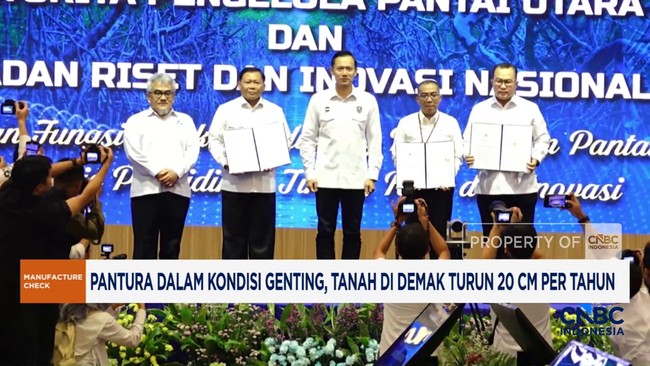 Pantura Dalam Kondisi Genting, Tanah di Demak Turun 20 Cm Per Tahun