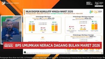 RI Cetak Surplus Neraca Dagang USD 3,32 Miliar di Maret 2026