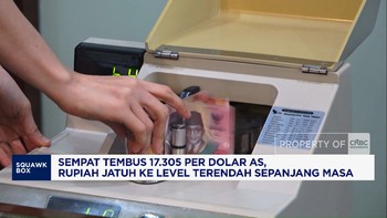 Rupiah Jatuh ke Level Terendah Sepanjang Masa