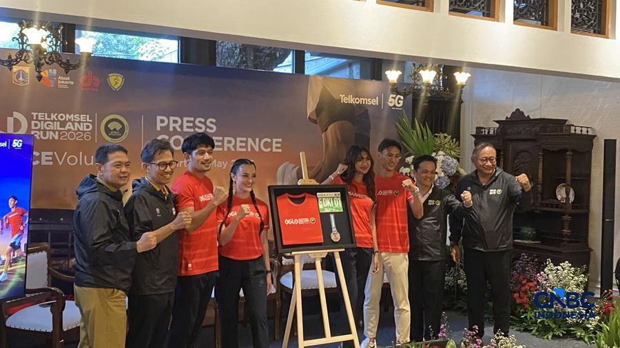Direktur Marketing Telkomsel Lionel Chng saat konferensi pers, Selasa (5/5/2026). (CNBC Indonesia/Novina Putri Bestari)