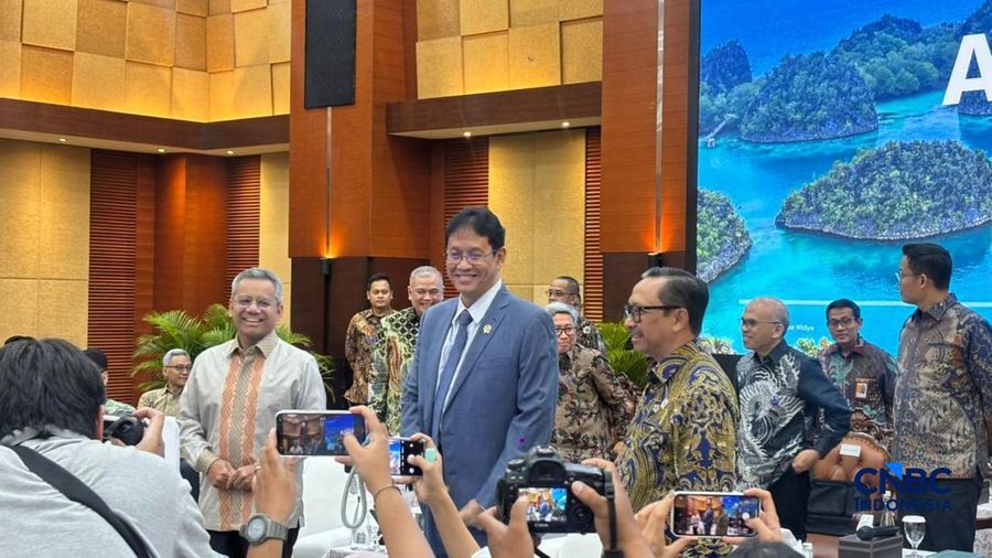 Menteri Keuangan, Purbaya Yudhi Sadewa dalam Konferensi Pers APBN KITA. (CNBC Indonesia/Zahwa Madjid)