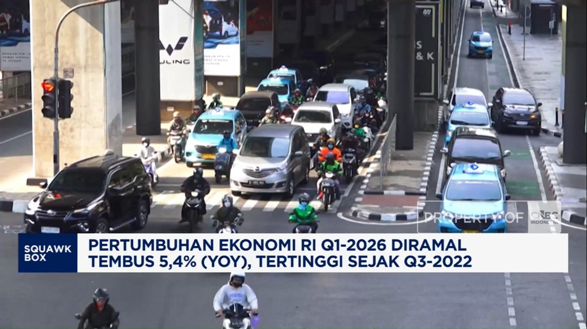 Video: Pertumbuhan Ekonomi RI Q1-2026 Diramal Tembus 5,4% (YoY)